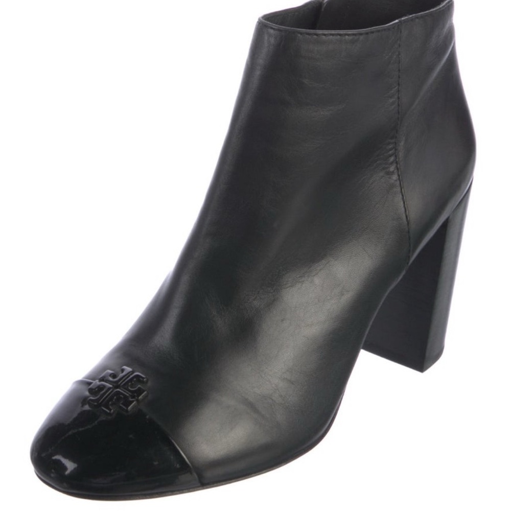 Tory Burch Black Leather Ankle Boots - 7.5 - MSRP $395